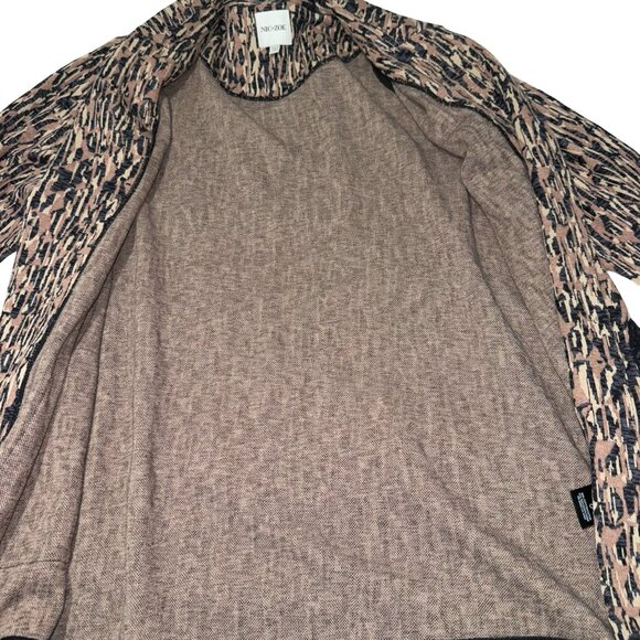 NIC+ZOE Women's Bark Mix Neutral Multi Open Blazer Sz 1X - Picture 11 of 15